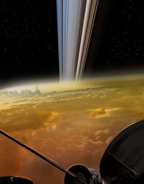 Фотография внутри колец Сатурна, сделанная итальянским..0