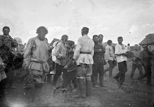 Мобилизация на войну в мордовском селе. Российская Империя,1914..2