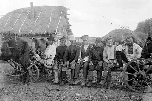Мобилизация на войну в мордовском селе. Российская Империя,1914..6