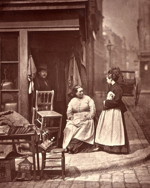 Уличные сценки Лондона, 1870-е, фото — Джон..3