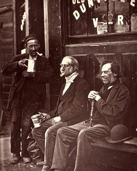 Уличные сценки Лондона, 1870-е, фото — Джон..0