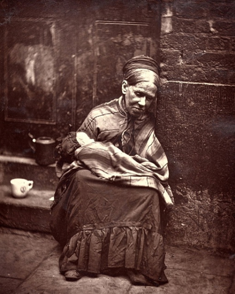 Уличные сценки Лондона, 1870-е, фото — Джон..7
