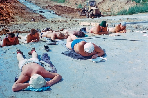 «В ожидании бетоновозов», 1981 год, фото — Павел..0