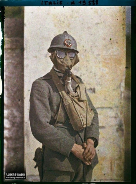 Автохромная фотография итальянского солдата Первой мировой..0