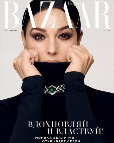 Моника Беллуччи, которая снялась для мартовского Harper's Bazaar Russia, 2022..0