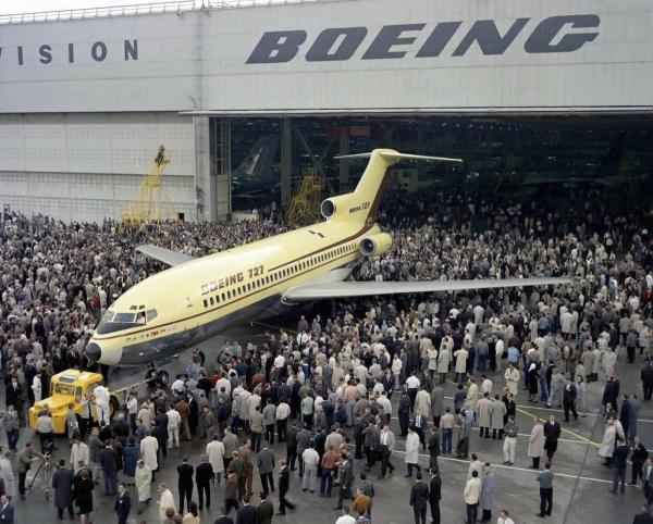 Презентация самолета Boeing 727, 1962..0
