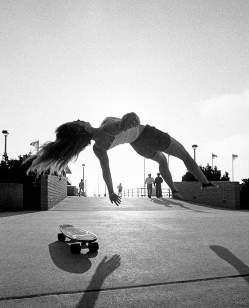 Роллеры и скейтеры, Калифорния, 1970-е, фото — Гленн..5