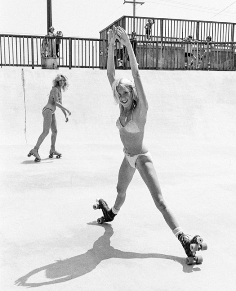 Роллеры и скейтеры, Калифорния, 1970-е, фото — Гленн..4