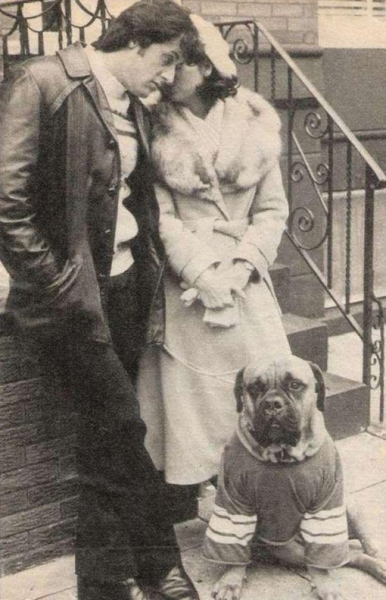 Сильвестр Сталлоне, Талия Шайр и Баткус на съемках фильма..0