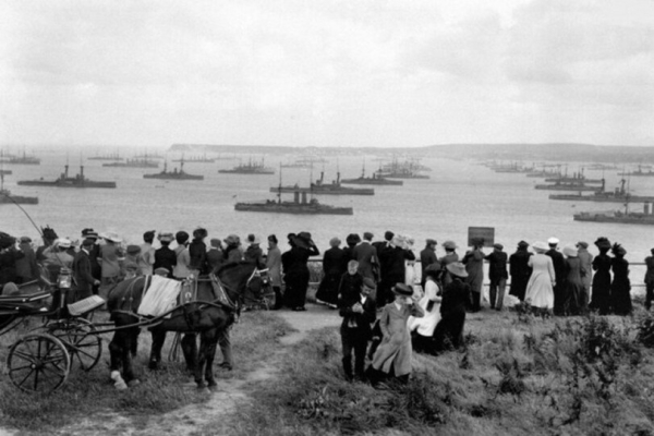 Смотр флота. Графство Девон. Великобритания. 1914..0