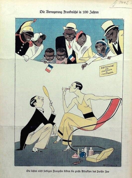 Иллюстрация из немецкого сатирического журнала Kladderadatsch 1932 года,..0