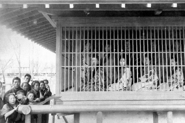 Продажа женщин за решеткой в японских борделях, 1890 год

В Японии..0