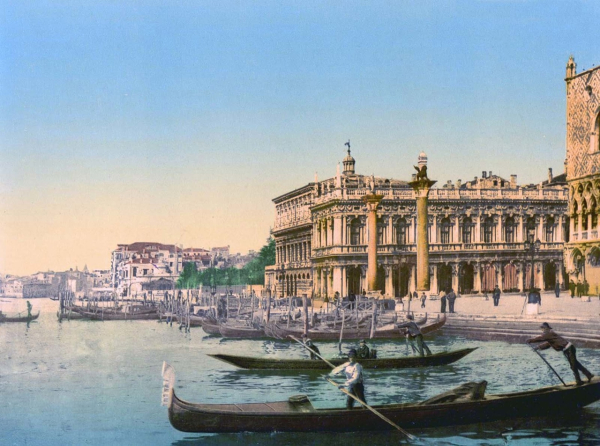 Фотохромные открытки с видами Венеции, 1890-е..5