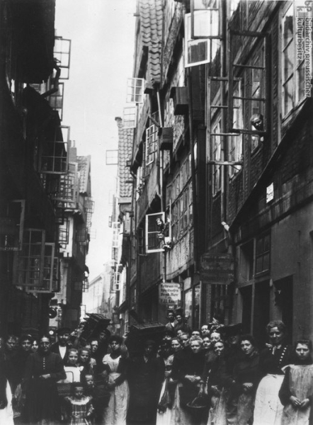 Рабочий район .Гамбург ,1900..0