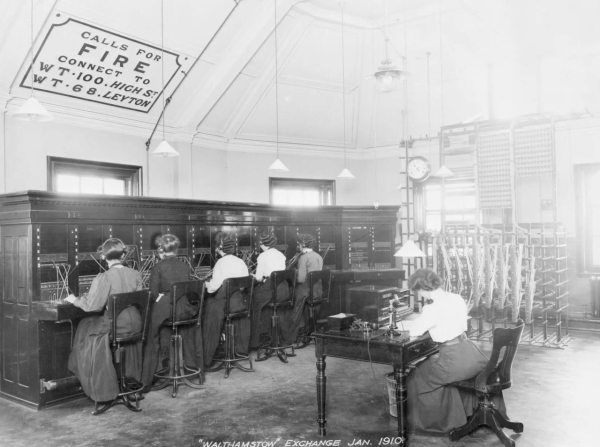 Телефонная станция, Уолтемстоу, Англия, 1910..0