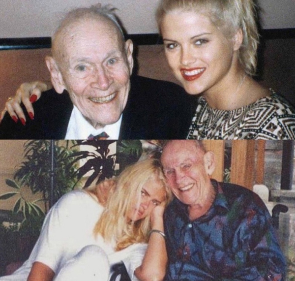 Американская модель журнала Playboy Анна Николь Смит с мужем:..0