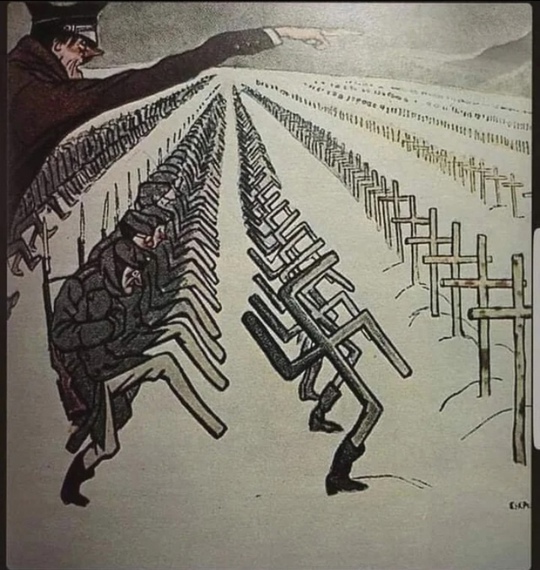 Анти гитлеровская карикатура .СССР ,1944..0