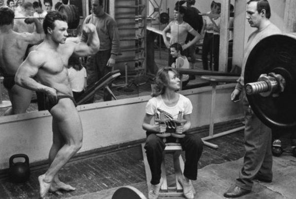 Архивные кадры культуризма в Советском..1