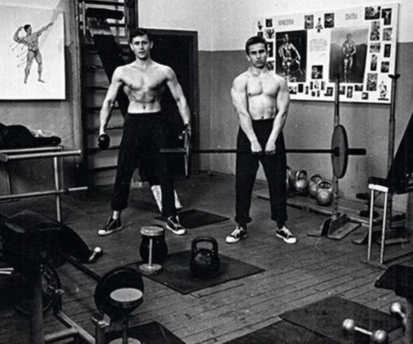 Архивные кадры культуризма в Советском..2