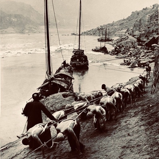 Бурлаки  на Янцзы,1946..0