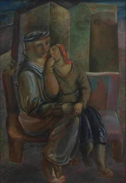 «Матрос и девушка» .СССР ,1927 г.

 Художник : .Вячеслав Пакулин. 1927..0