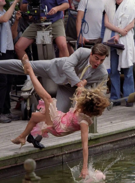 Одним из самых запоминающихся моментов на съёмочной площадке..1