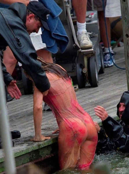 Одним из самых запоминающихся моментов на съёмочной площадке..2