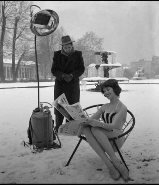 Реклама обогревателя .ФРГ ,1960..0