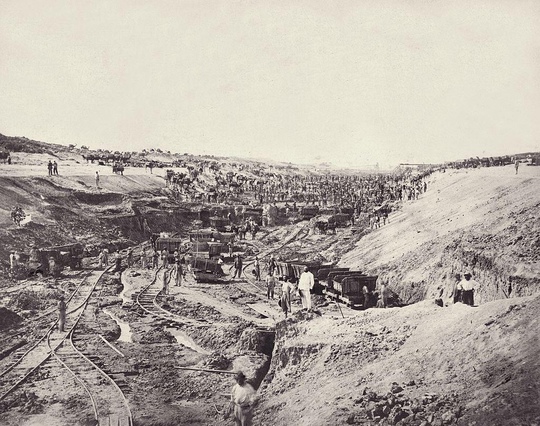 Строительство Суэцкого канала, 1859..0