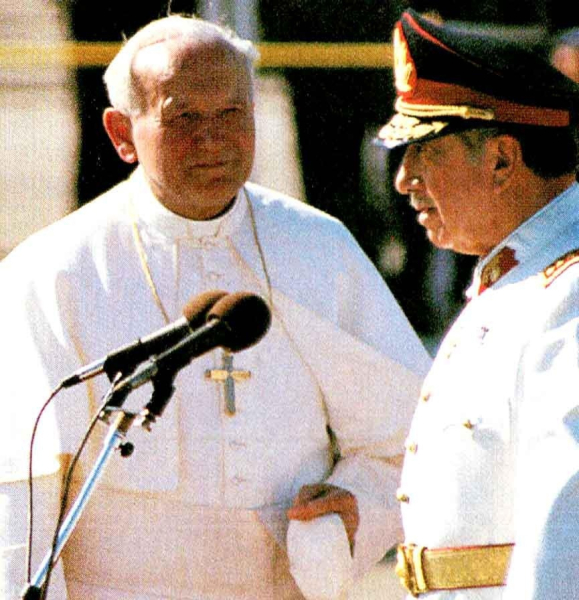 Встреча Папы Иоанна Павла II с Аугусто Пиночетом в 1987..0