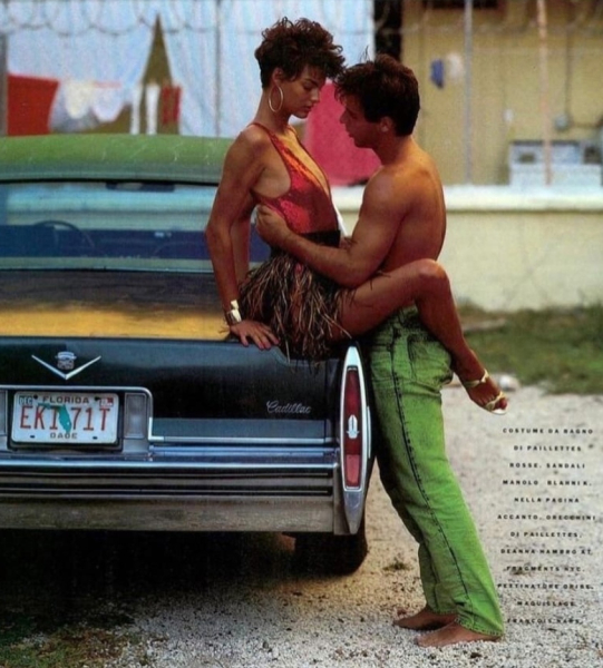 24-летняя Линда Евангелиста, одна из самых известных супермоделей..1