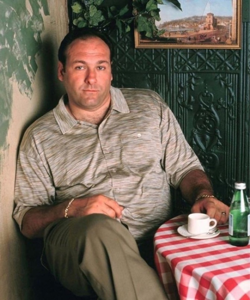 Джеймс Гандольфини на съемках первого сезона сериала «Клан..0