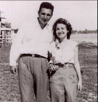 Фидель Кастро и его первая жена Мирта Диас до революции (умерла в..0