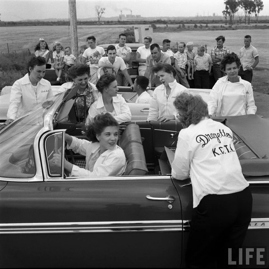 Клуб девушек-хот-родов Канзас-Сити в 1950-е годы - фотографии..0