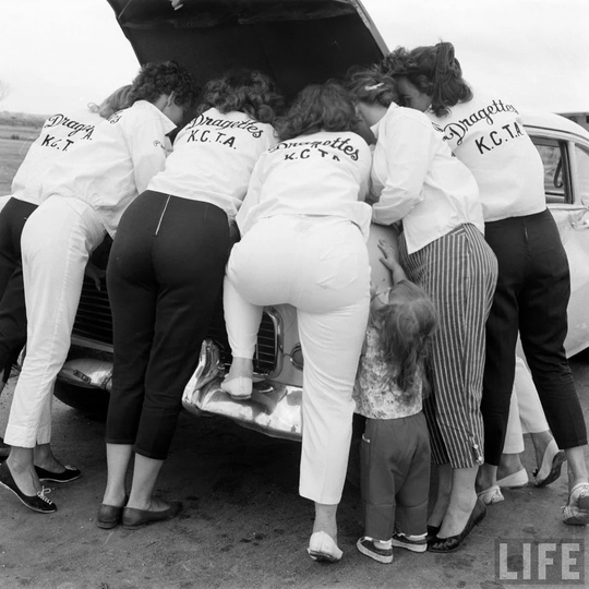 Клуб девушек-хот-родов Канзас-Сити в 1950-е годы - фотографии..1