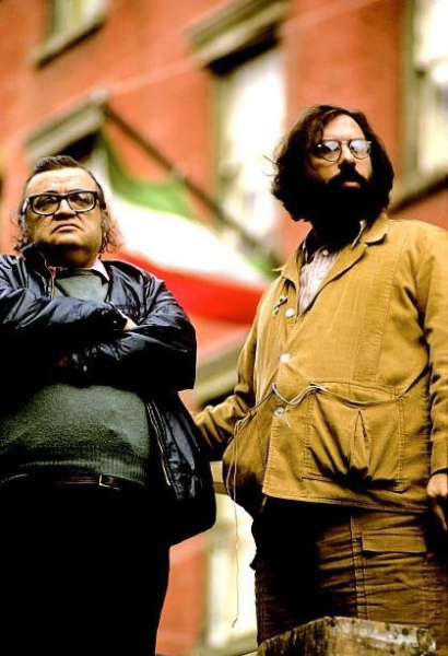 Марио Пьюзо и Фрэнсис Форд Коппола во время съемок фильма..0