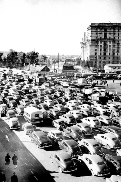 Угол Новослободской  улицы и Сущёвского вала. Москва, 1955..0