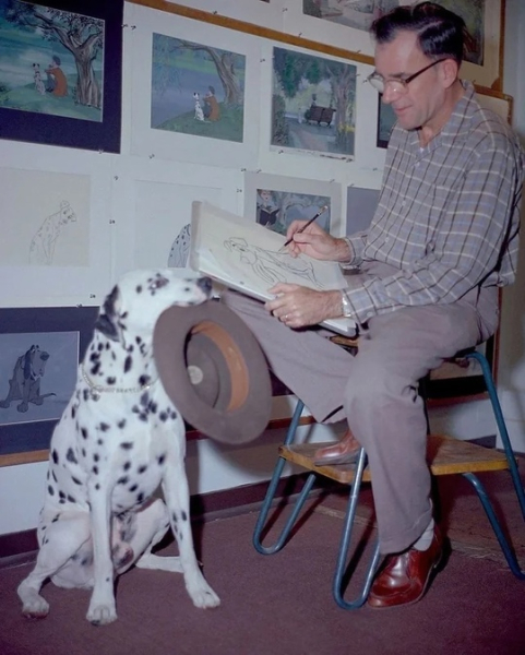 Закадровые фотографии диснеевского «101 далматинца»..1