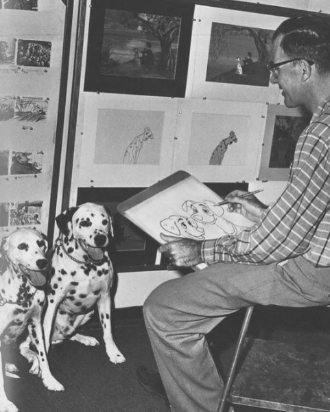 Закадровые фотографии диснеевского «101 далматинца»..0