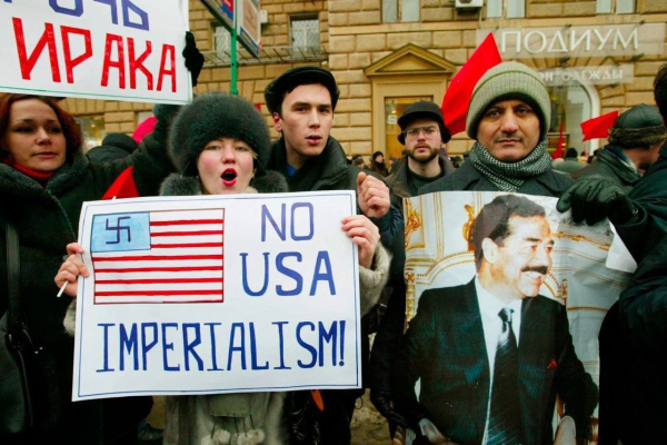 Протест против вторжения США в Ирак. Москва, 2003..0