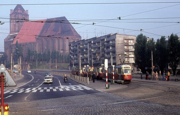 Улица Велька (ныне Вышинского) в Щецине, Польша, 20 сентября 1975..0