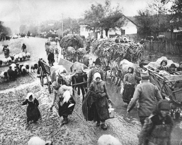 Во время Первой мировой войны сербские беженцы, как гражданские,..0