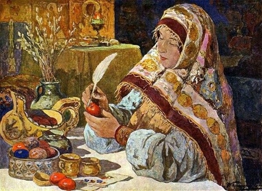 И. Горюшкин-Сорокопудов. Канун Пасхи в..0