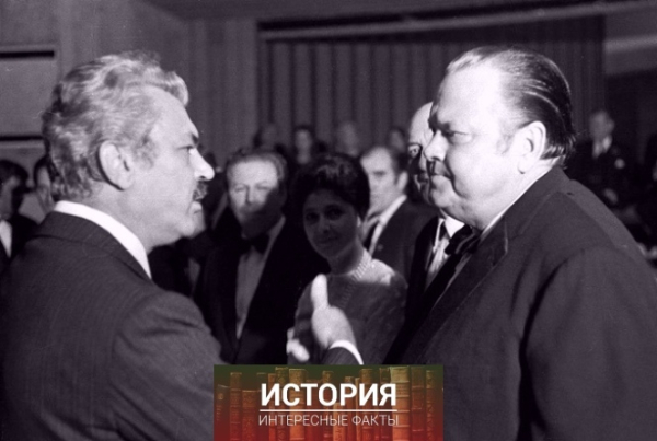 Сергей Бондарчук и Орсон Уэллс на премьере фильма «Битва на..0