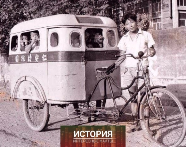 Школьный «автобус» на улицах Тайваня, 1950-е..0
