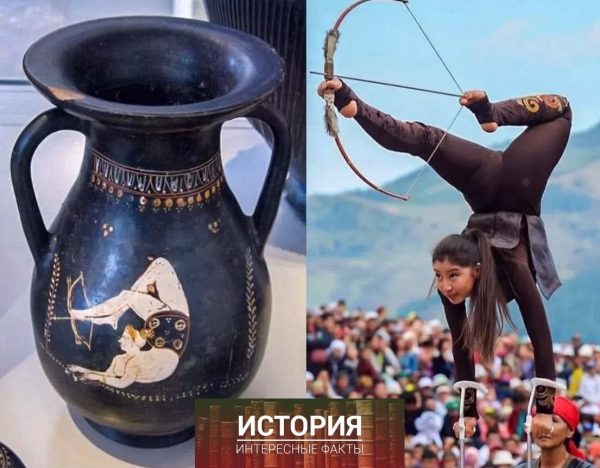 Древнегреческая картинка изображает женщину-акробата,..0