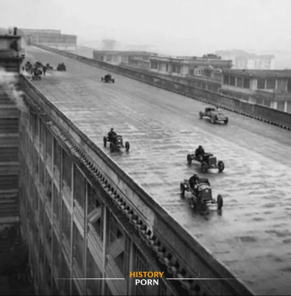 Гонки на крышах в Италии, 1923 год — эксцентричное развлечение..0
