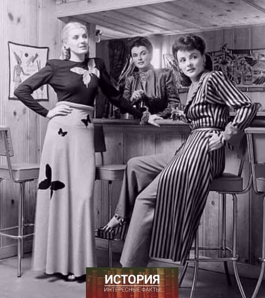 Коктейльный наряд от Элизабет Хоуз, 1940-е..0