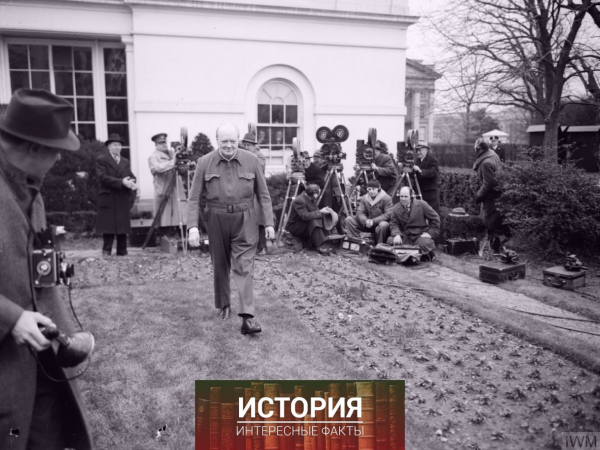 Уинстон Черчилль навещает президента Рузвельта в Белом доме в 1941..0