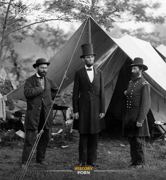 Антиетам, Мэриленд, 3 октября 1862 года. Президент Авраам Линкольн..0
